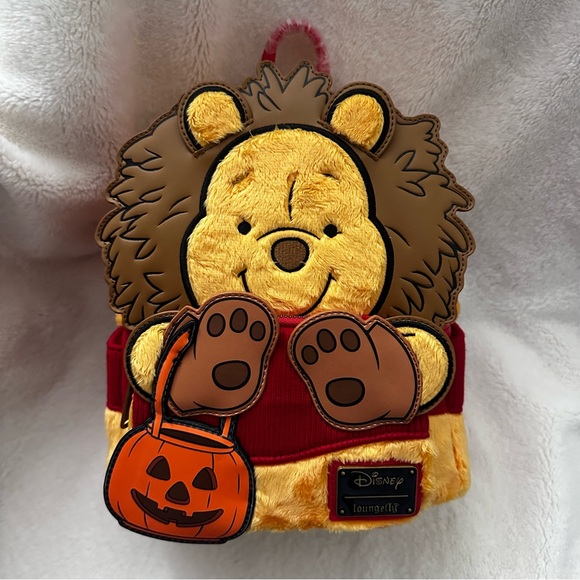 Disney Winnie the Pooh Halloween Costume Lion Mini Loungefly Backpack: BNWT - Picture 1 of 15